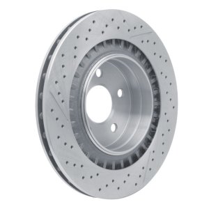 Mercedes-Benz CLK63 AMG Brake Rotor (1) - Rear - R1 Concepts - Drilled and Slotted - `05-`11